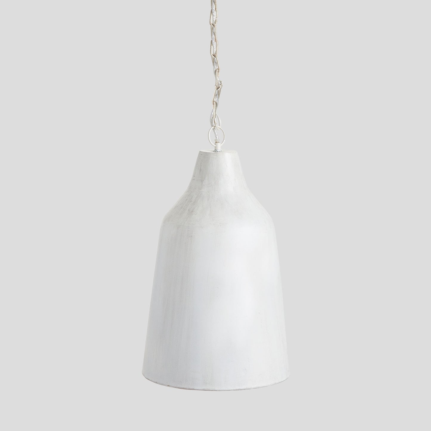 Whitewash pendant with gold interior 11 inch - stylish home accent (Image1).