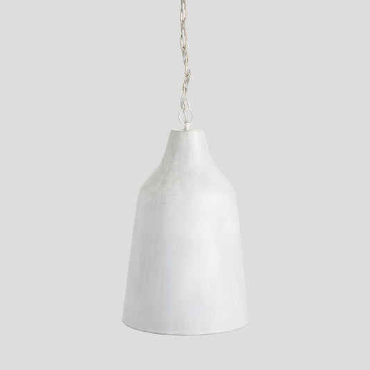Whitewash pendant with gold interior 11 inch - stylish home accent (Image1).
