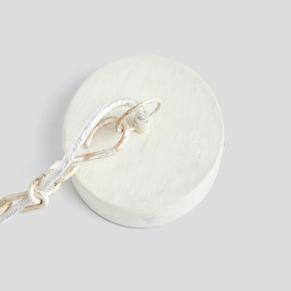 Whitewash pendant with gold interior 11 inch - stylish home accent (Image2).