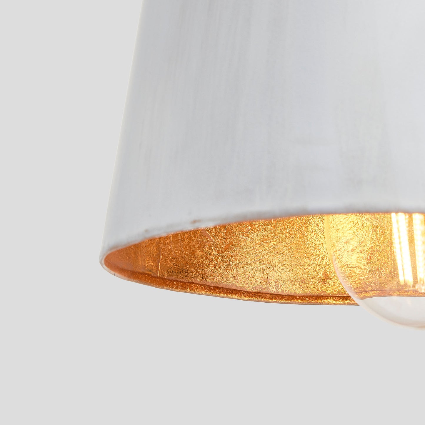 Whitewash pendant with gold interior 11 inch - stylish home accent (Image3).