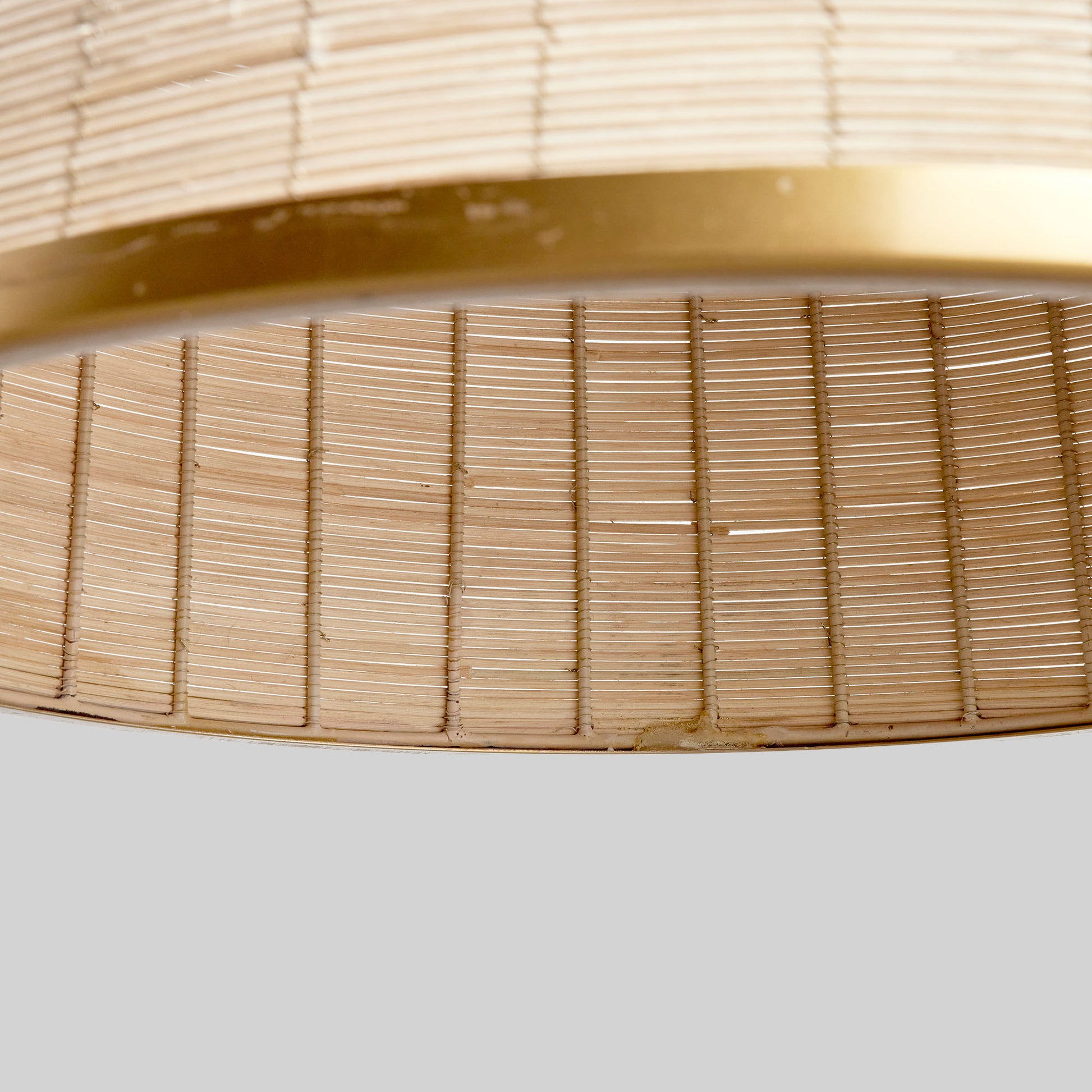 Whitewash rattan bell pendant 21 inch - stylish home accent (Image3).