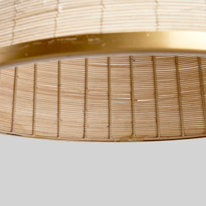 Whitewash rattan bell pendant 21 inch - stylish home accent (Image3).