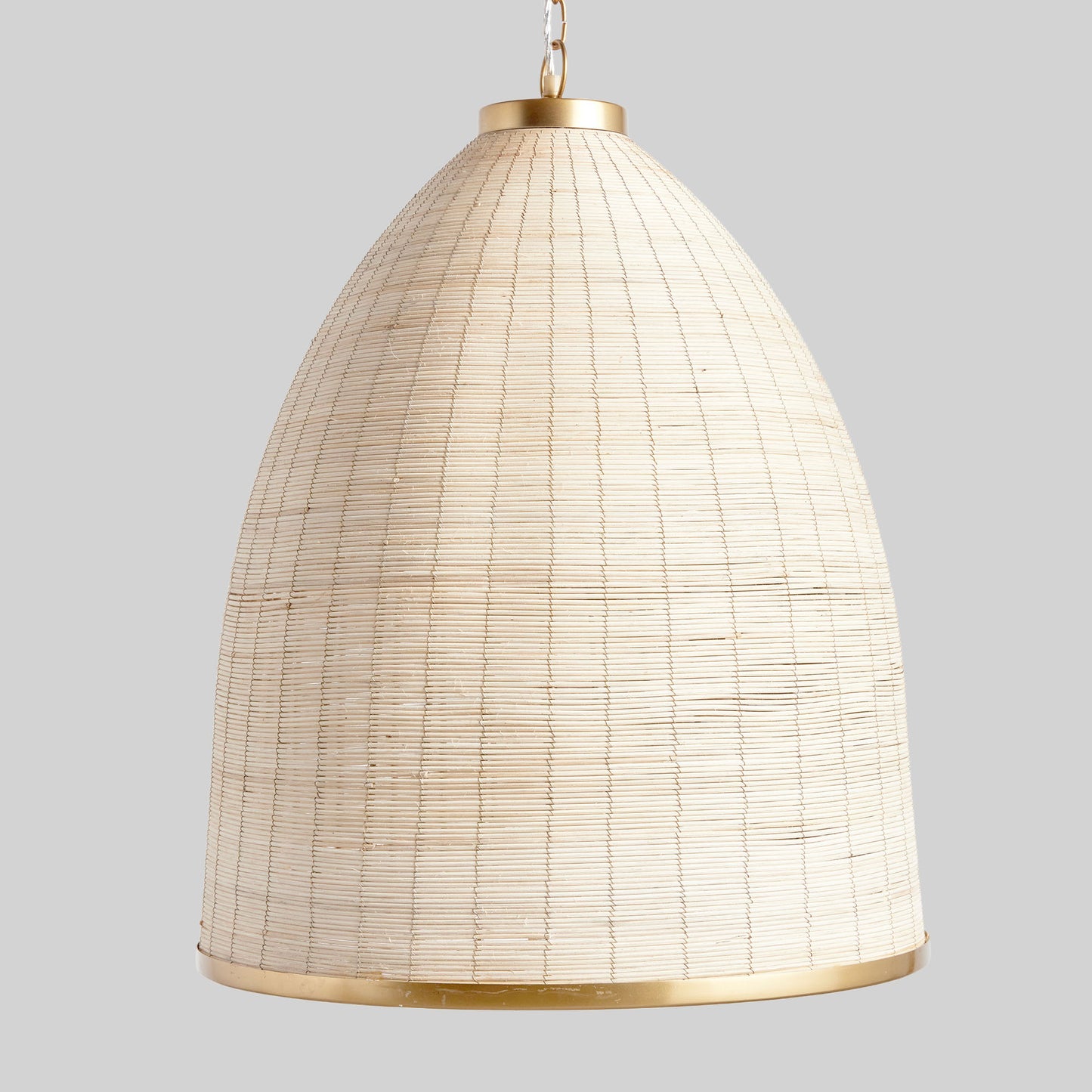 Whitewash rattan bell pendant 21 inch - stylish home accent (Image5).