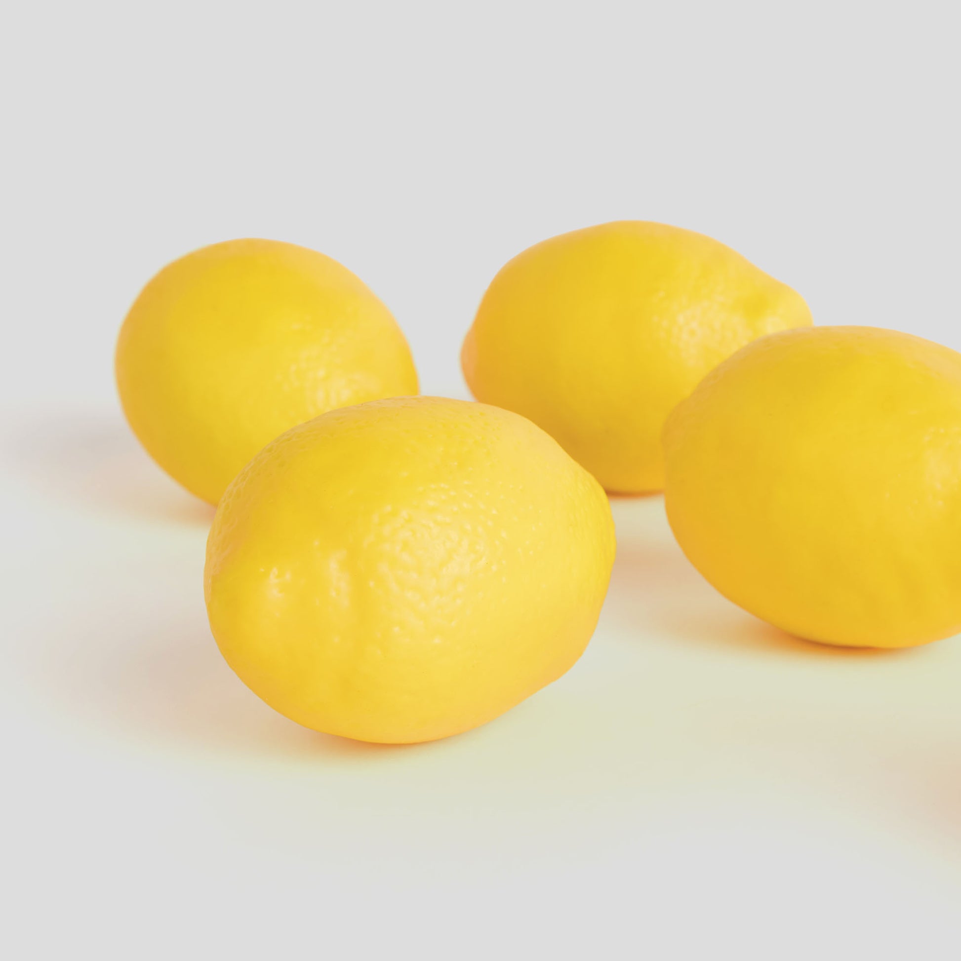 Yellow faux lemons (set of 6) - stylish home accent (Image3).